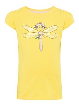 Camiseta Name it Mariposa Amarilla Mini Niña